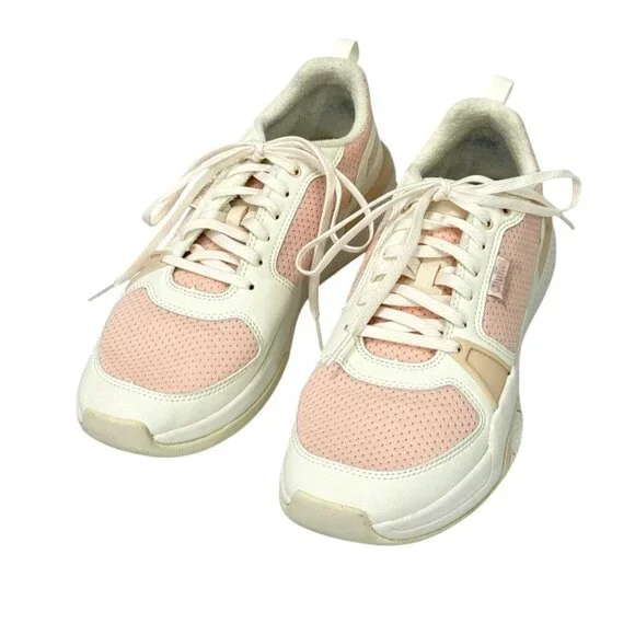 OluKai Women's Anau Court Pickleball Sneakers Rose Dust/Pink White EUC Size 9.5 - Picture 2 of 13